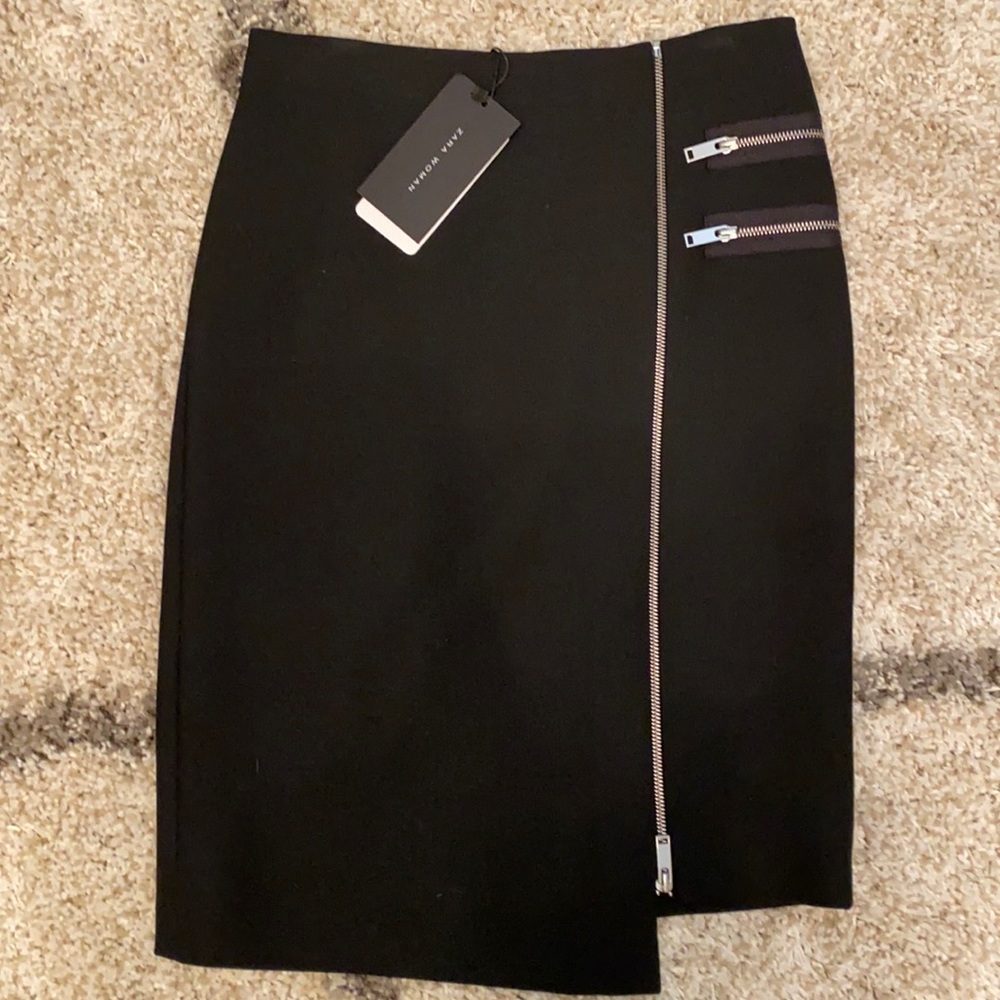 Zara ponte knit pencil skirt